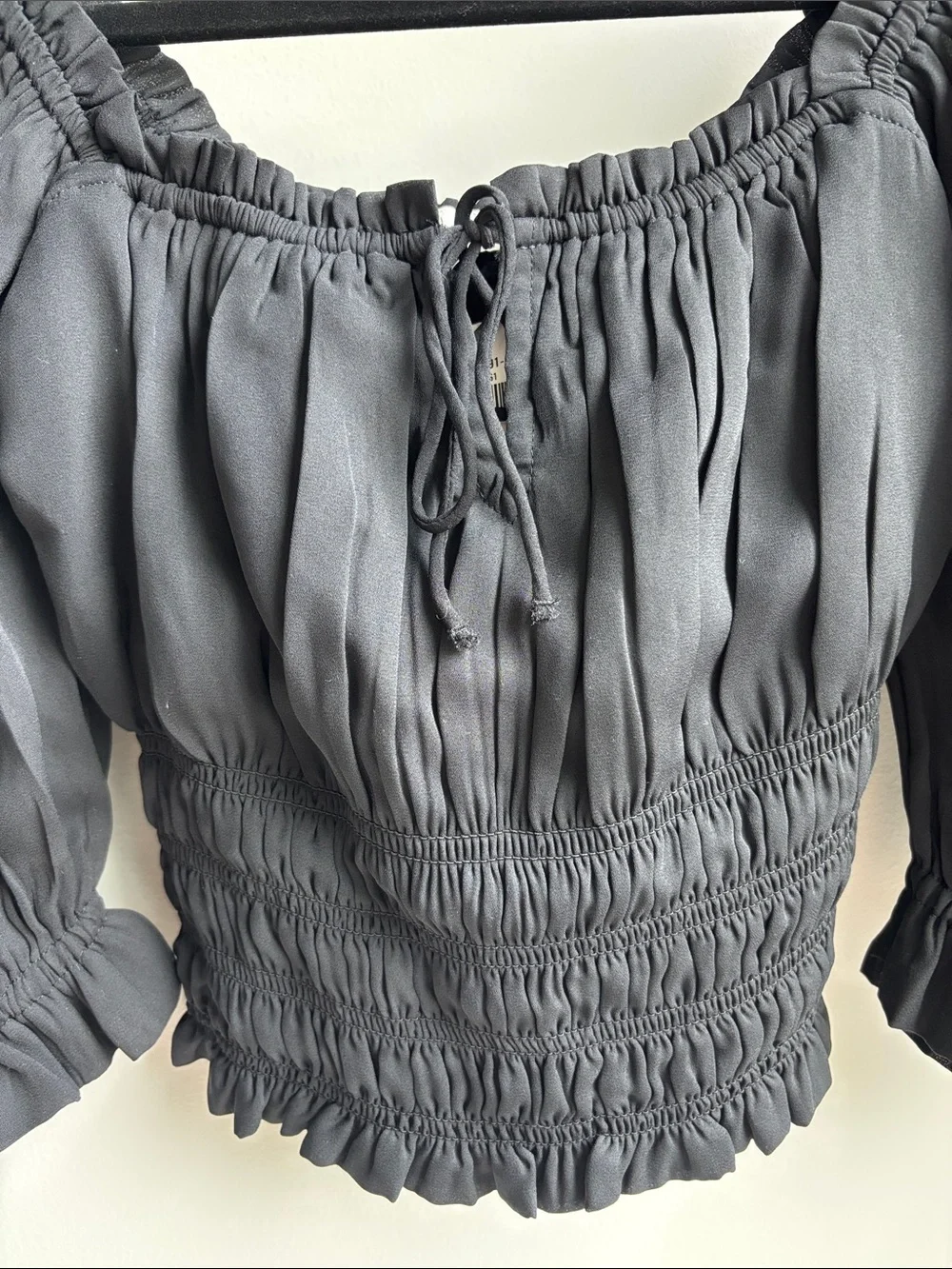Abercrombie & Fitch Stringy Ruched Squareneck Top - NWT